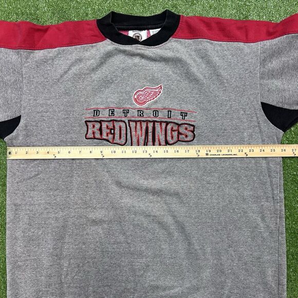 Vintage Detroit Red Wings Sweatshirt Men Size XL Hockey NHL 90s Embroidered - Picture 6 of 7